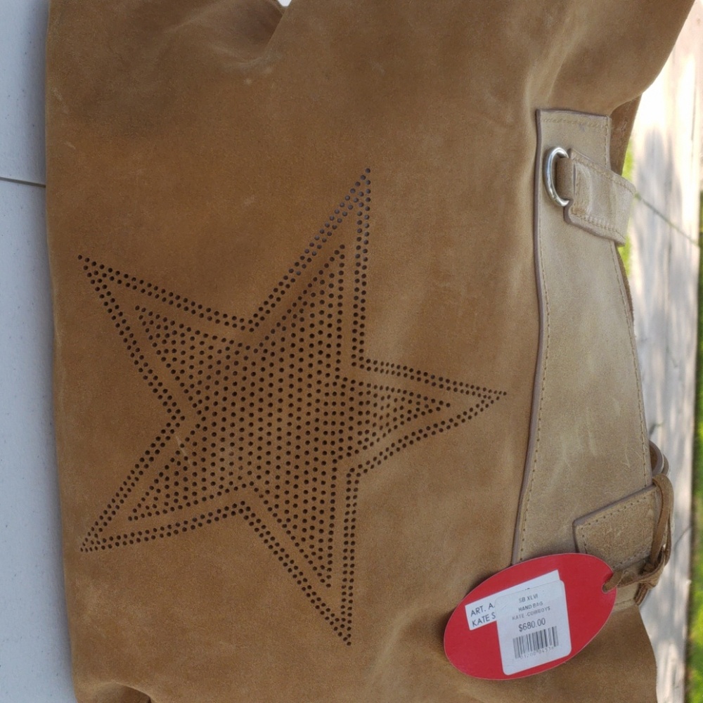 Anastasia Moda suede Dallas Cowboys tote